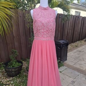 Elegant City Studio Pink Formal Gown
